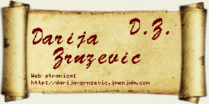 Darija Zrnzević vizit kartica